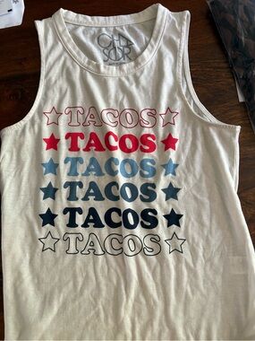 CHASER Tacos Graphic Tank Top - Multicolor Stars